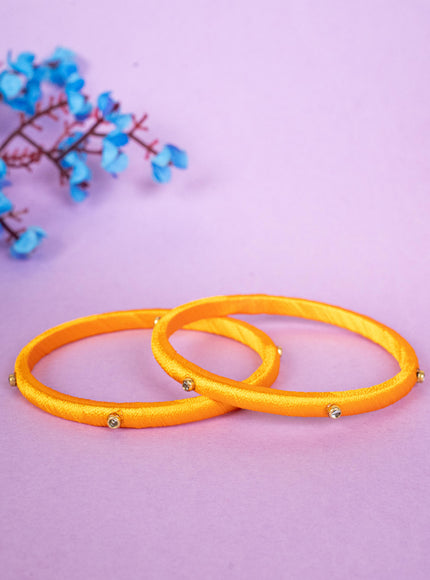 Silk Thread Bangles - Set of 2 - 2.8 inch - WBG1796-2
