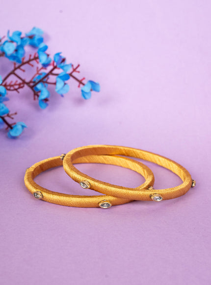 Silk Thread Bangles - Set of 2 - 2.8 inch - WBG1796-2