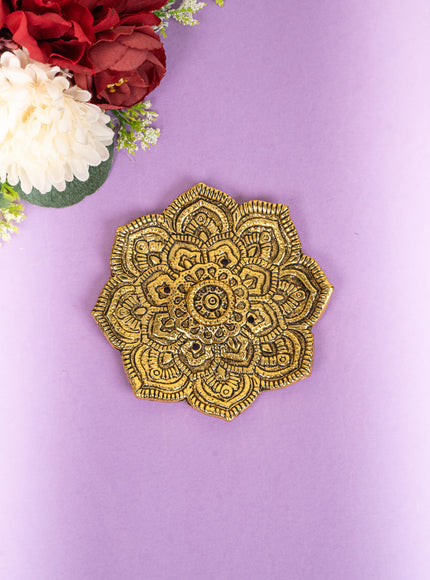 Zinc Alloy - Flower Agarbathi Stand - Gold - WBG1801-1