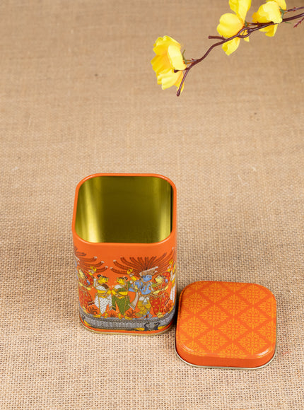 Mural Printed Tin Jar - WBG1855