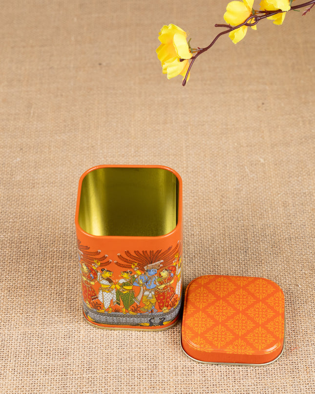 Mural Printed Tin Jar - WBG1855