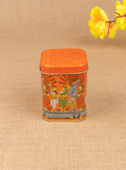 Mural Printed Tin Jar - WBG1855