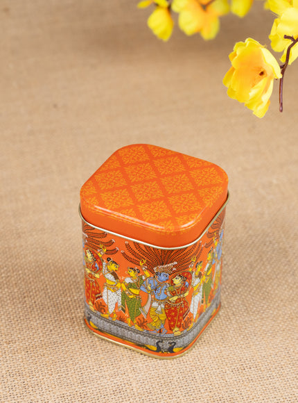 Mural Printed Tin Jar - WBG1855