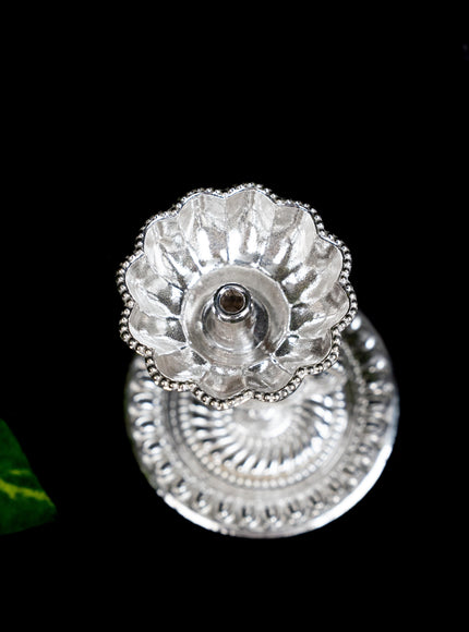 German Silver Diya with Elephant - WBG1864