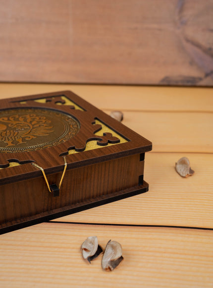 Brown Dry Fruit Box - Annapakshi Design - 8x8 inch - WBG1892-2