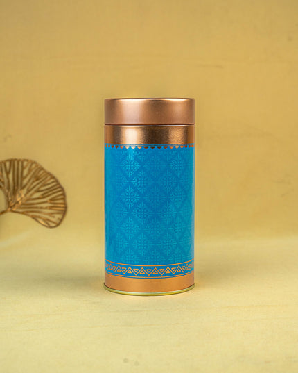Floral Printed Tin Jar - WBG1901
