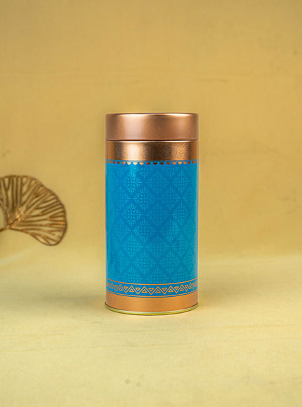 Floral Printed Tin Jar - WBG1901