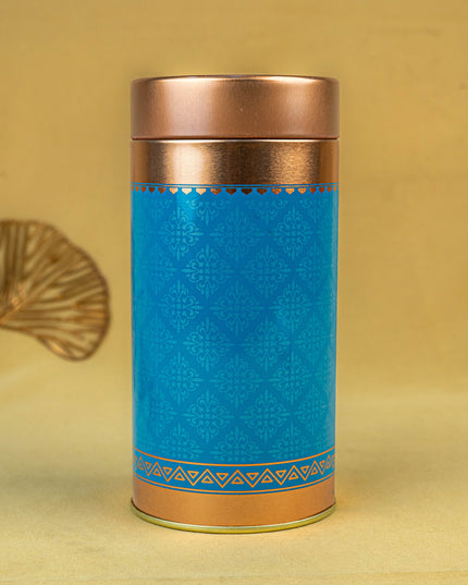 Floral Printed Tin Jar - WBG1901