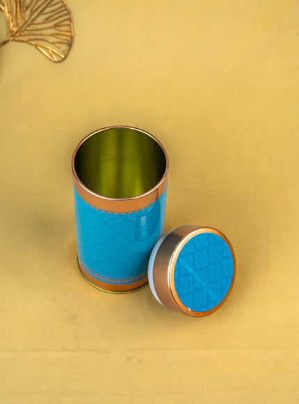 Floral Printed Tin Jar - WBG1901