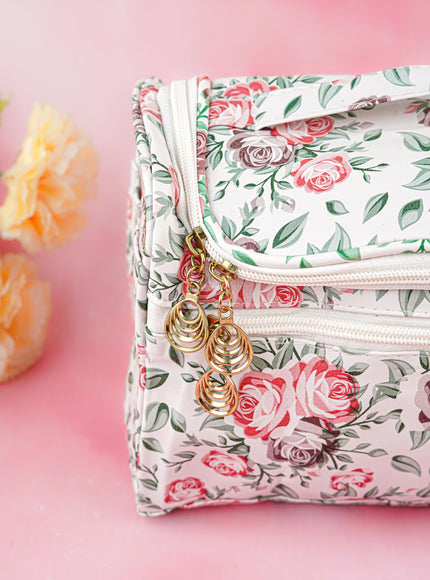 Floral Print Travel Pouch - WBG1954