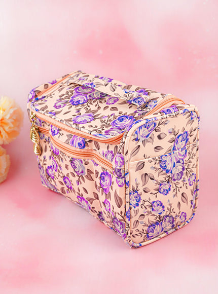 Floral Print Travel Pouch - WBG1954