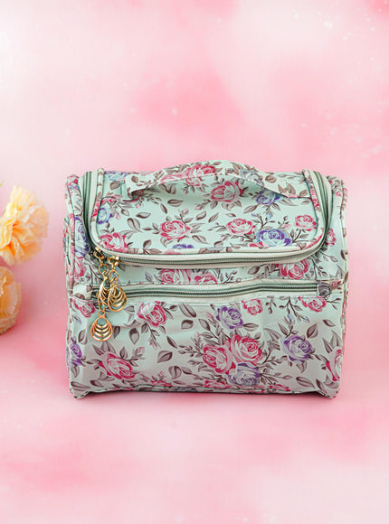 Floral Print Travel Pouch - WBG1954