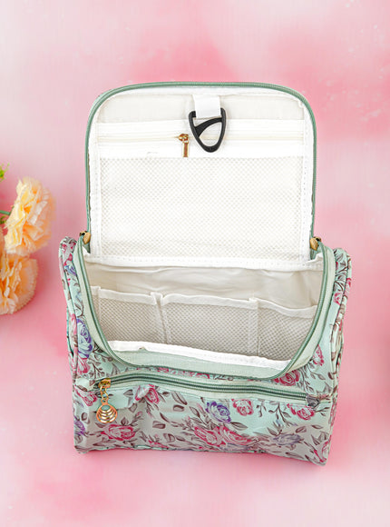 Floral Print Travel Pouch - WBG1954