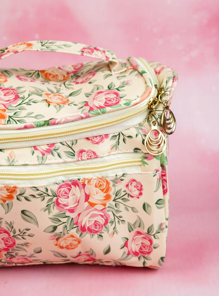 Floral Print Travel Pouch - WBG1954