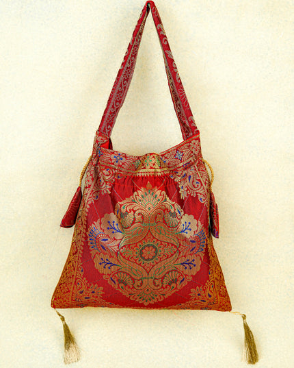 Banarasi Potli Bag - 10x9 Inch - WBG1989