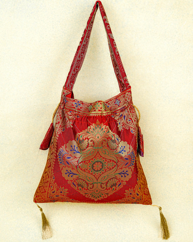 Banarasi Potli Bag - 10x9 Inch - WBG1989