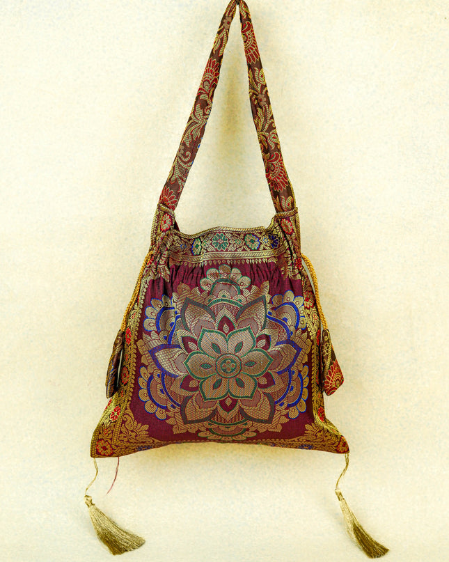 Banarasi Potli Bag - 10x9 Inch - WBG1989
