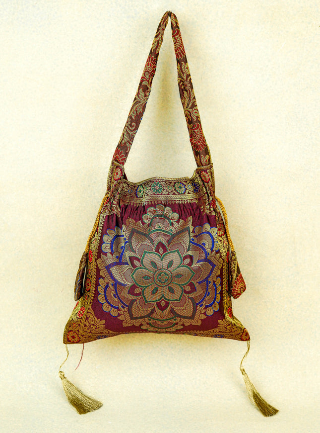 Banarasi Potli Bag - 10x9 Inch - WBG1989