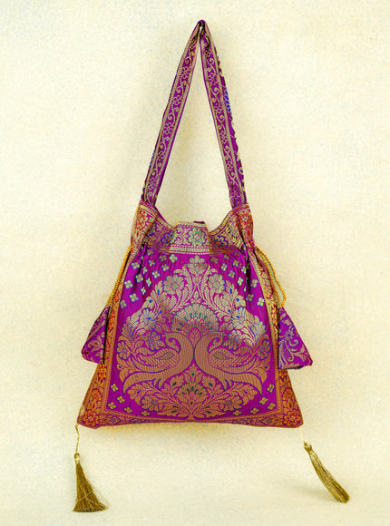 Banarasi Potli Bag - 10x9 Inch - WBG1989