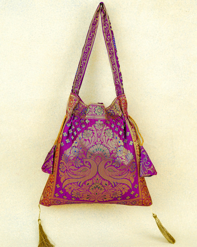 Banarasi Potli Bag - 10x9 Inch - WBG1989