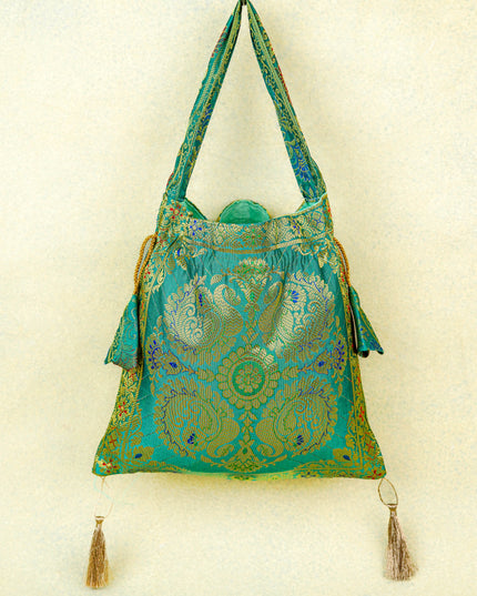 Banarasi Potli Bag - 10x9 Inch - WBG1989