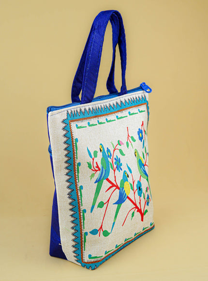 Handbag with Parrot Design - 9 inch - WBG1996