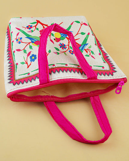 Handbag with Parrot Design - 9 inch - WBG1996
