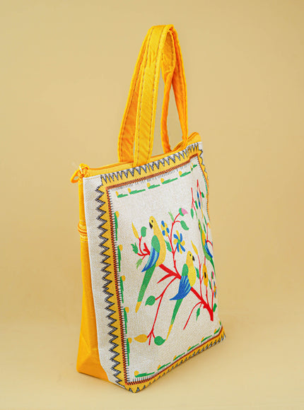 Handbag with Parrot Design - 9 inch - WBG1996