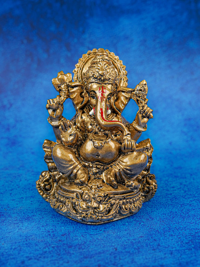Polyresin Ganesha - 4 inch - WBG2003