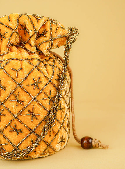 Potli Bag with Chamki Work - 8 inch - WBG2008