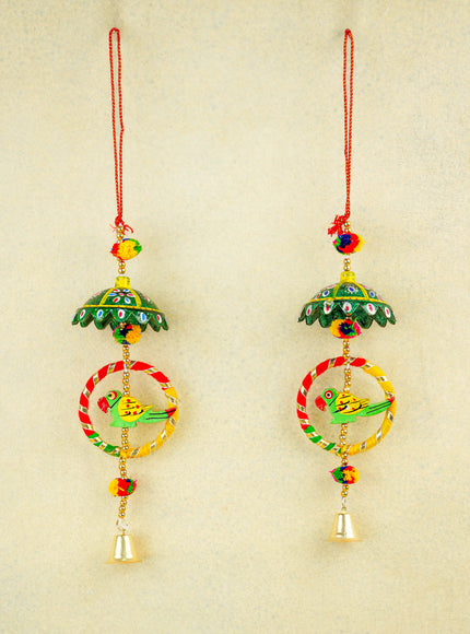 Parrot Thoran with Bell - Set of 2 - 15 inch - WBG2011