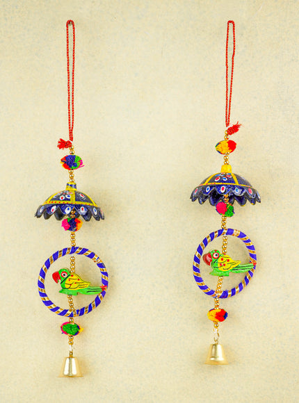Parrot Thoran with Bell - Set of 2 - 15 inch - WBG2011