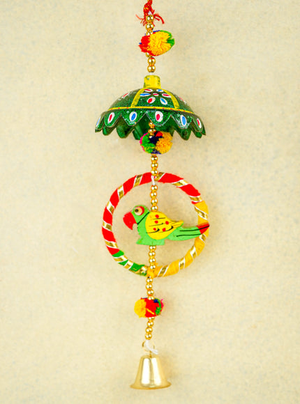 Parrot Thoran with Bell - Set of 2 - 15 inch - WBG2011
