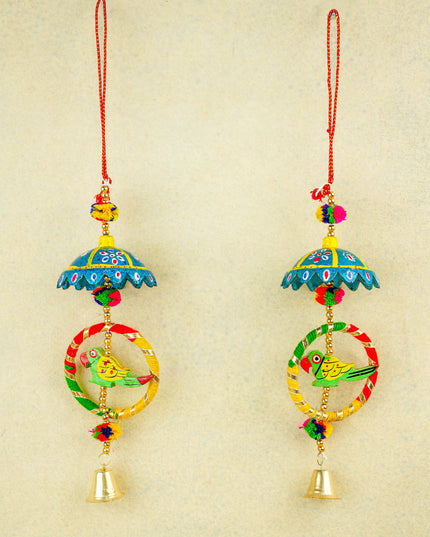 Parrot Thoran with Bell - Set of 2 - 15 inch - WBG2011