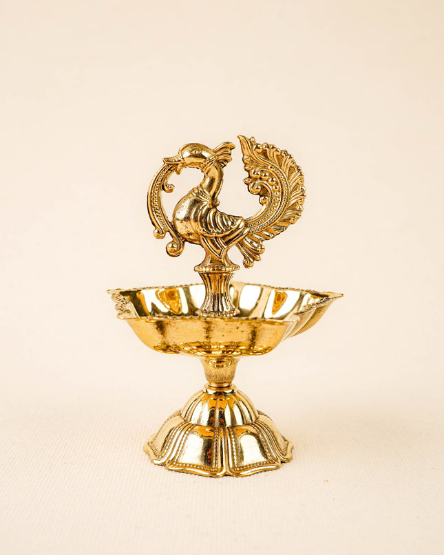 Brass Annapakshi Diya - 4 inch - WBG2018