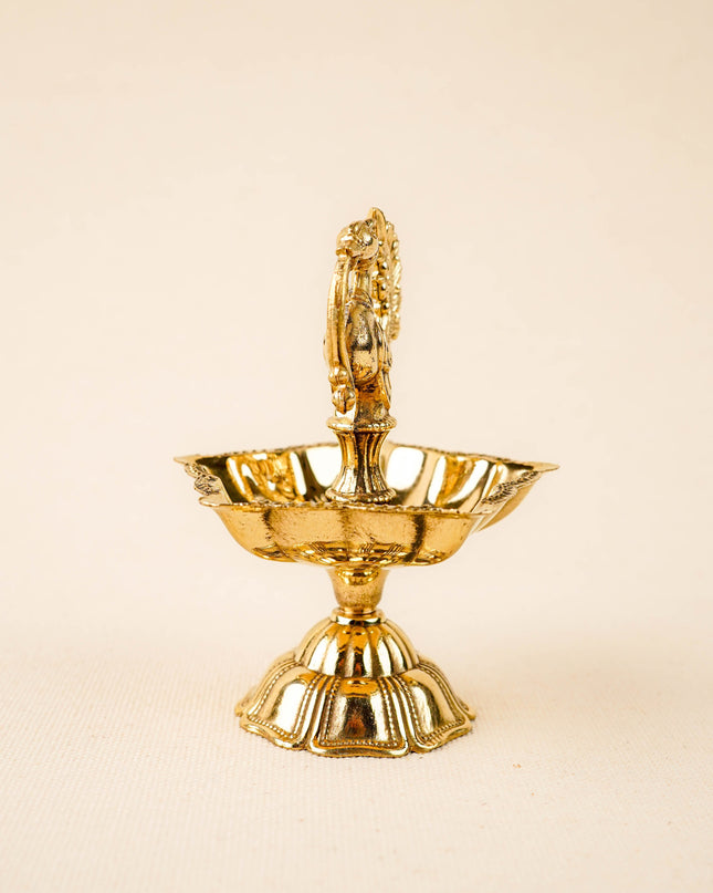 Brass Annapakshi Diya - 4 inch - WBG2018