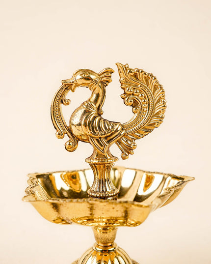 Brass Annapakshi Diya - 4 inch - WBG2018