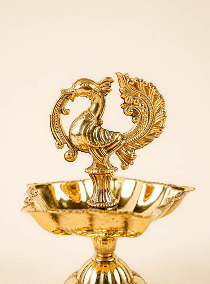 Brass Annapakshi Diya - 4 inch - WBG2018