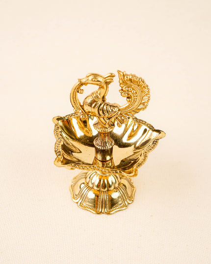 Brass Annapakshi Diya - 4 inch - WBG2018