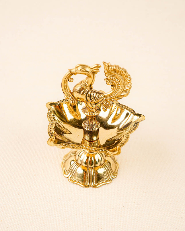 Brass Annapakshi Diya - 4 inch - WBG2018