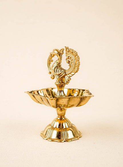 Brass Annapakshi Diya - 4 inch - WBG2018