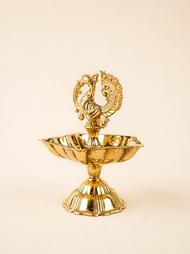 Brass Annapakshi Diya - 4 inch - WBG2018