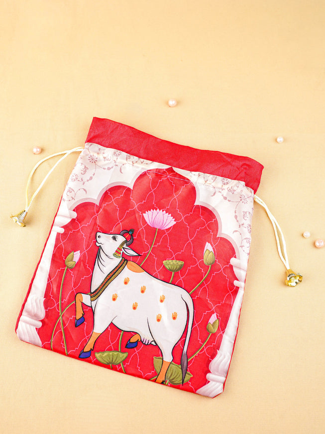 Pichwai String Bag - 11x9 inch - WBG2035