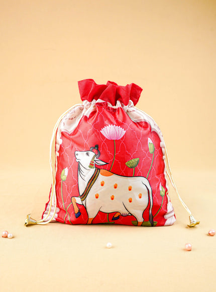 Pichwai String Bag - 11x9 inch - WBG2035