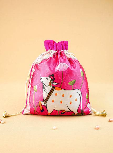 Pichwai String Bag - 11x9 inch - WBG2035