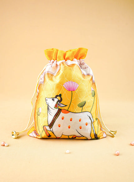 Pichwai String Bag - 11x9 inch - WBG2035