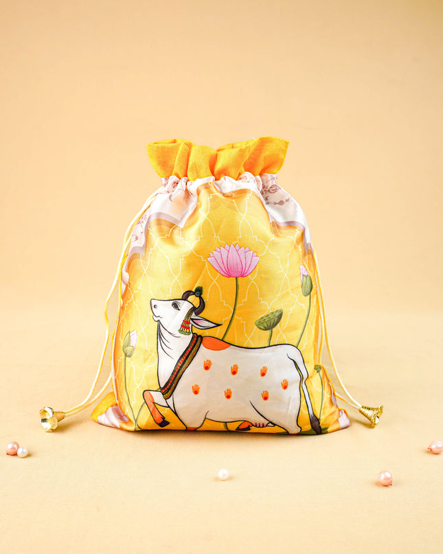 Pichwai String Bag - 11x9 inch - WBG2035
