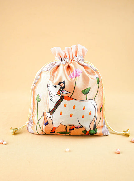 Pichwai String Bag - 11x9 inch - WBG2035