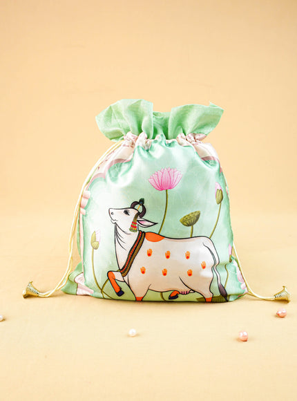 Pichwai String Bag - 11x9 inch - WBG2035