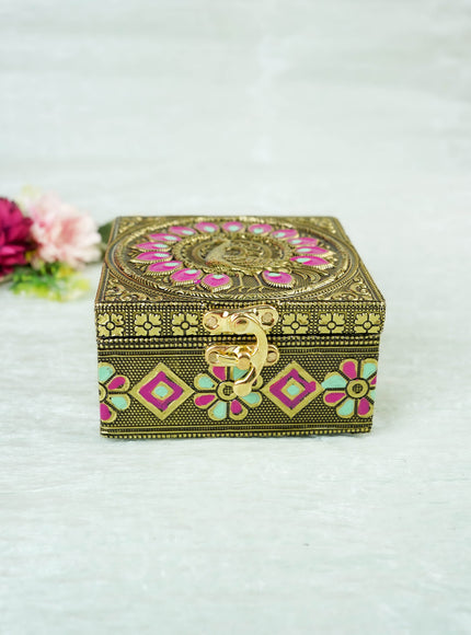 Jewel Box with Peacock Design - 4 inch - WBG2055